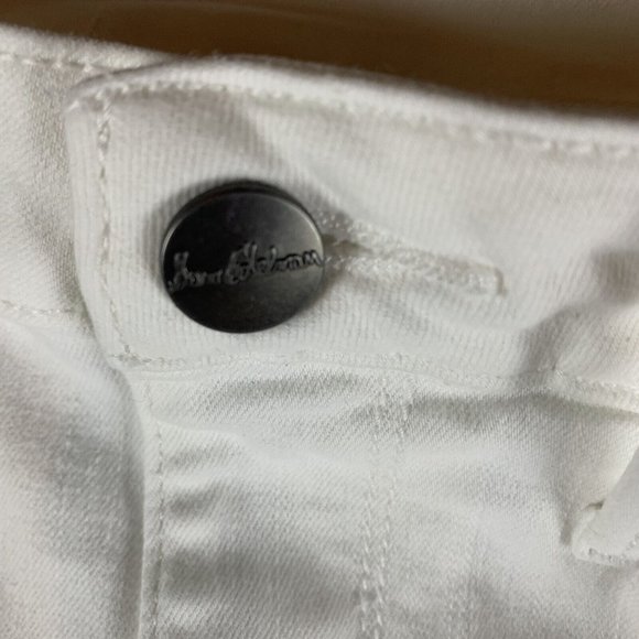 Sam Edelman The Stiletto Jeans Women's 26 White Stretch High-Rise 5-Pockets 8136 - Picture 3 of 9